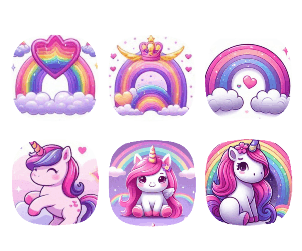 simplera_unicorn Medtronic Simplera Stickers Unicorn pastel