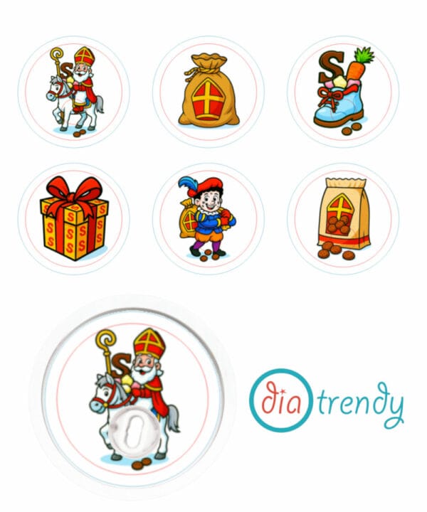 Freestyle Libre 3 stickers Sinterklaas